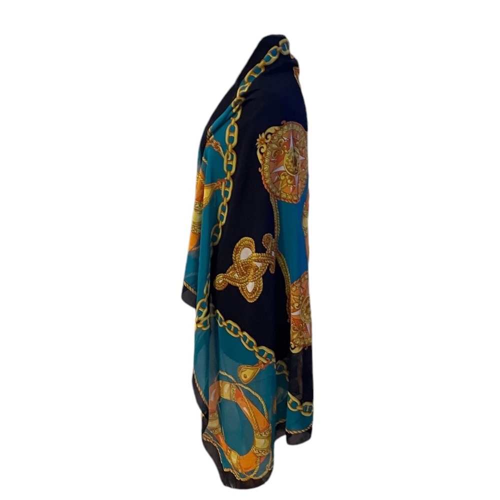 Donna Piu‎ Vintage Rectangular Colorful  Scarf - Picture 4 of 15